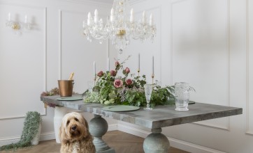 Charlton Crystal Chandelier Bushed Brass