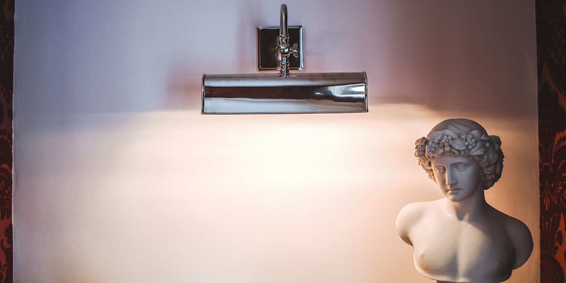 Birdlip Trough Picture Light, Nickel