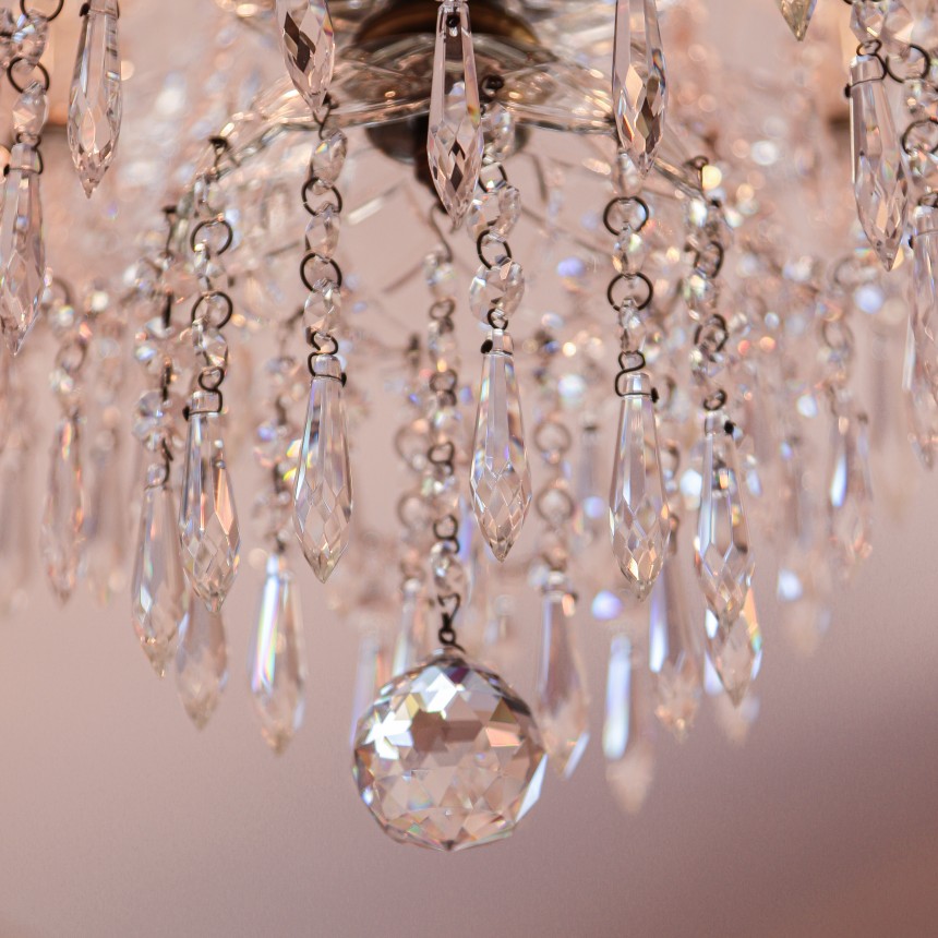 Georgian Chandelier Belgravia Small in Antique Brass