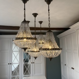 Bag Chandelier Regent Antique Brass