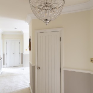 Bath Crystal Chandelier in Nickel