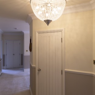 Bath Crystal Chandelier in Nickel