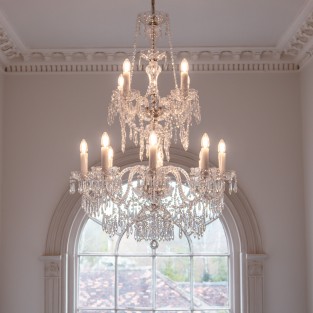 Georgian Chandelier Belgravia Large in Nickel