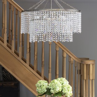 Battledown Round Chandelier W70cm H34cm Total height 75cm