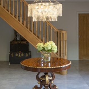 Battledown Round Chandelier W70cm H34cm Total height 75cm