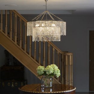 Battledown Round Chandelier W70cm H34cm Total height 75cm