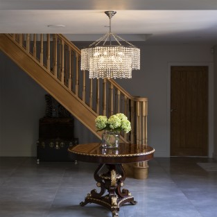 Battledown Round Chandelier W70cm H34cm Total height 75cm