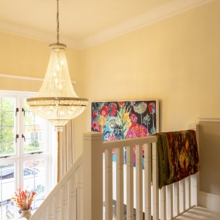 Lansdown Basket Chandelier in Nickel 71x100cm