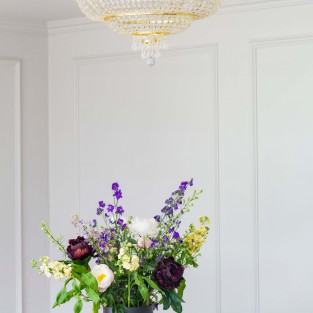 Malvern Crystal Chandelier in Gold finish, W60cm H40cm