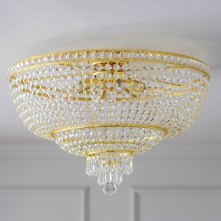 Malvern Crystal Chandelier in Gold finish, W60cm H40cm