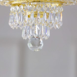 Malvern Crystal Chandelier in Gold finish, W60cm H40cm
