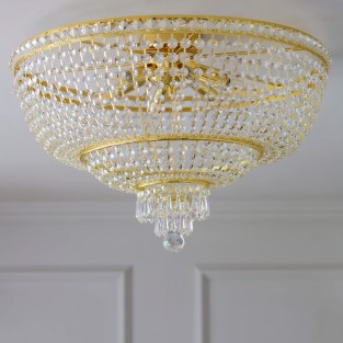 Malvern Crystal Chandelier in Gold finish, W60cm H40cm