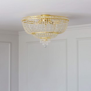 Malvern Crystal Chandelier in Gold finish, W60cm H40cm
