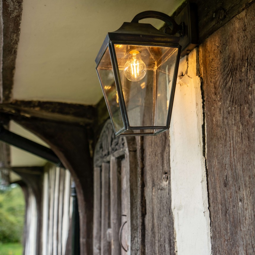 Kemble Overhead Lantern Dark Antique Brass