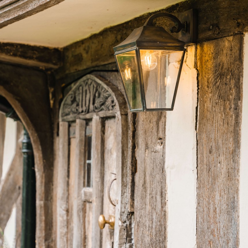 Kemble Overhead Lantern Dark Antique Brass