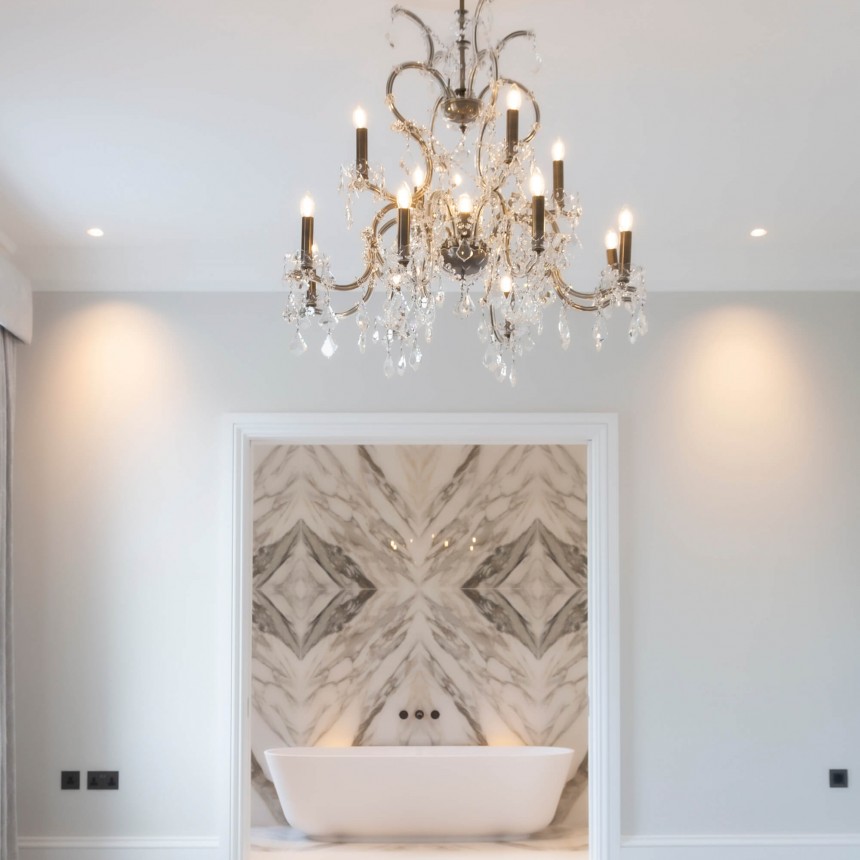 KENSINGTON LARGE CRYSTAL CHANDELIER