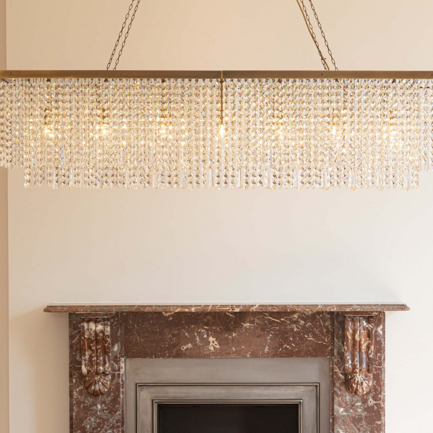 WILMSLOW CRYSTAL RECTANGULAR CHANDELIER