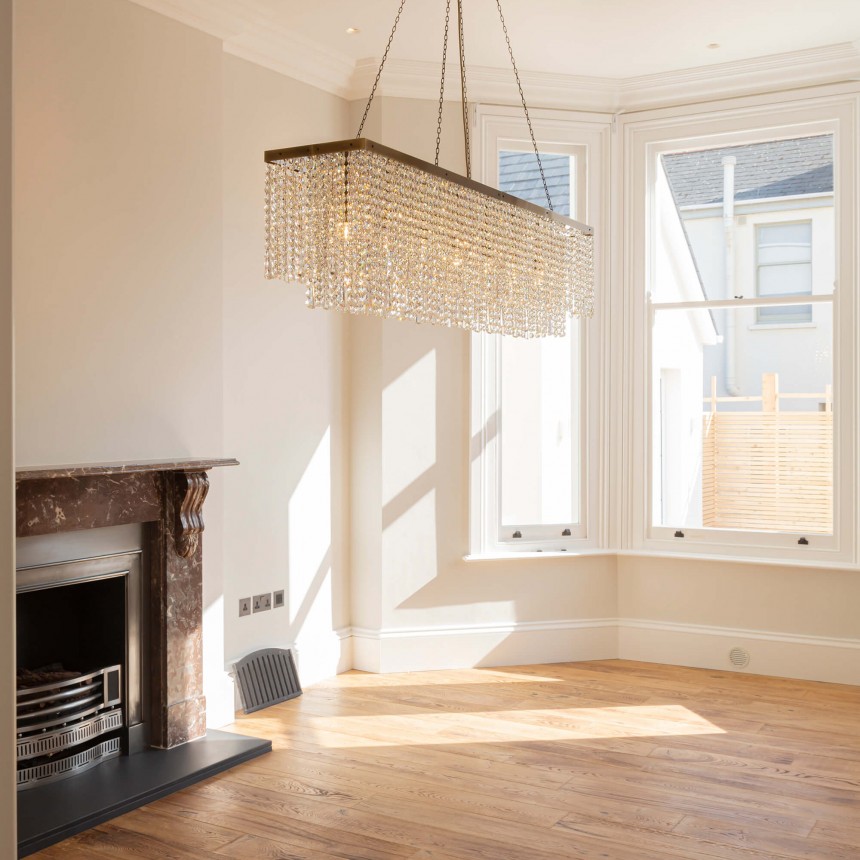WILMSLOW CRYSTAL RECTANGULAR CHANDELIER