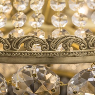 This elaborate Balloon Chandelier would look spectacular in any living room, library or hallway!