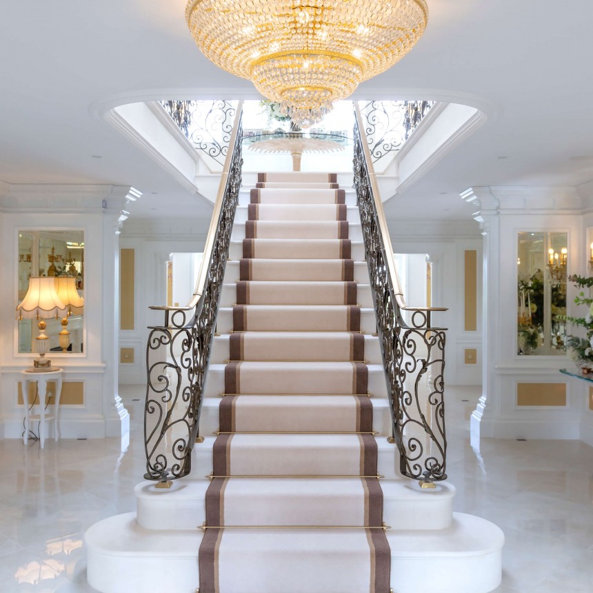 Bespoke Spiral Chandelier