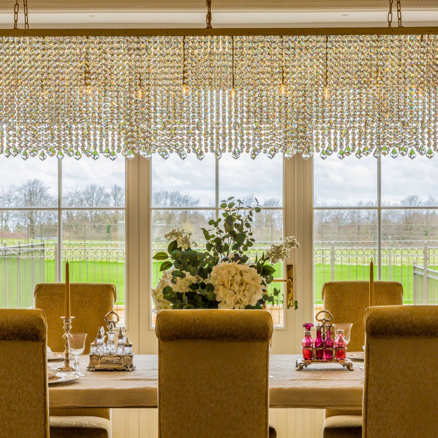 Bespole Rectangular Crystal Chandelier