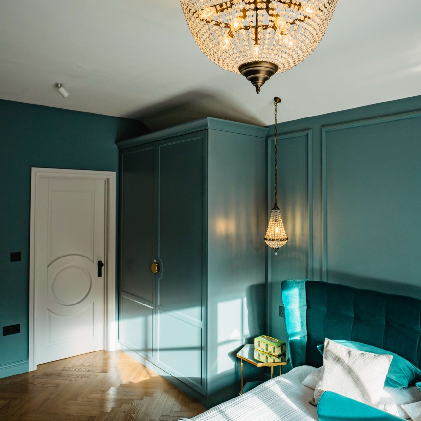 Bath Crystal Chandelier