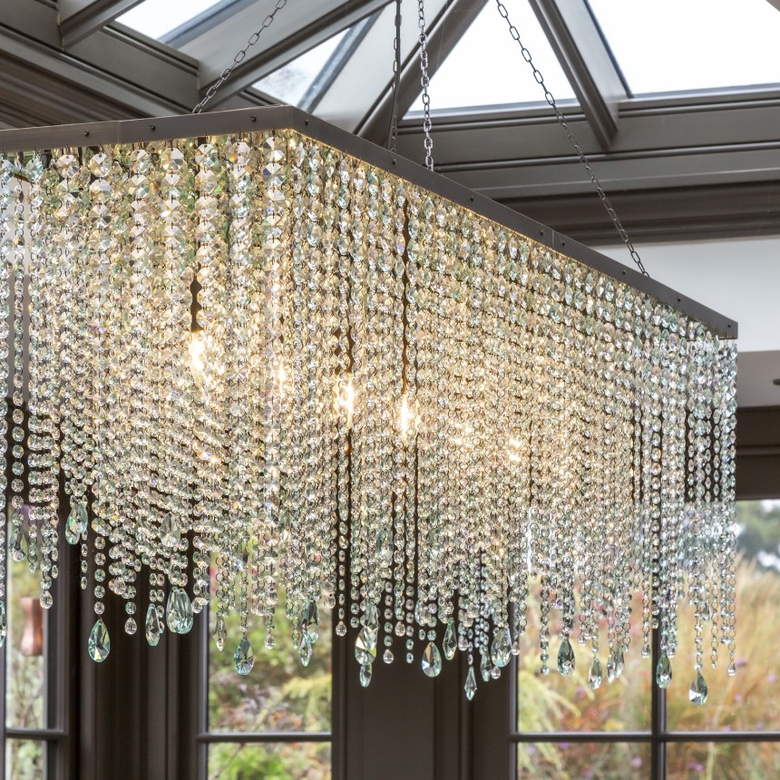Oxfrod Crystal Rectangular Chandelier