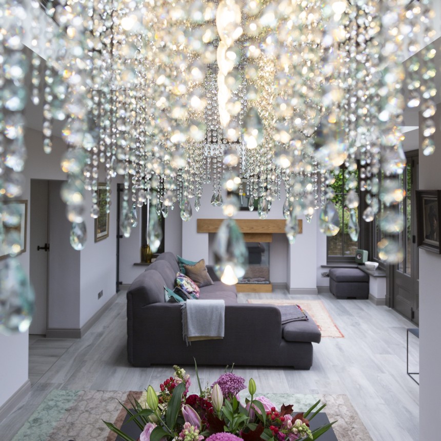 Oxfrod Crystal Rectangular Chandelier