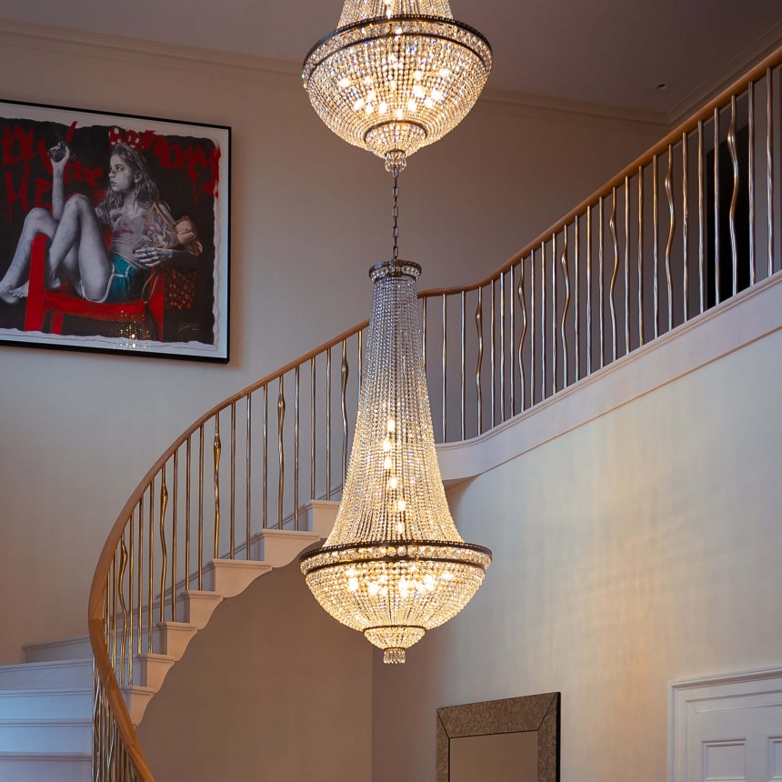 Bespoke Double Lansdown basket Chhandelier