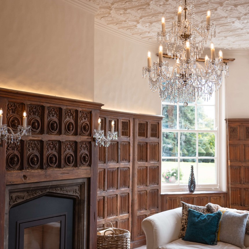 Gergian Belgravia Chandelier Double Antique Brass