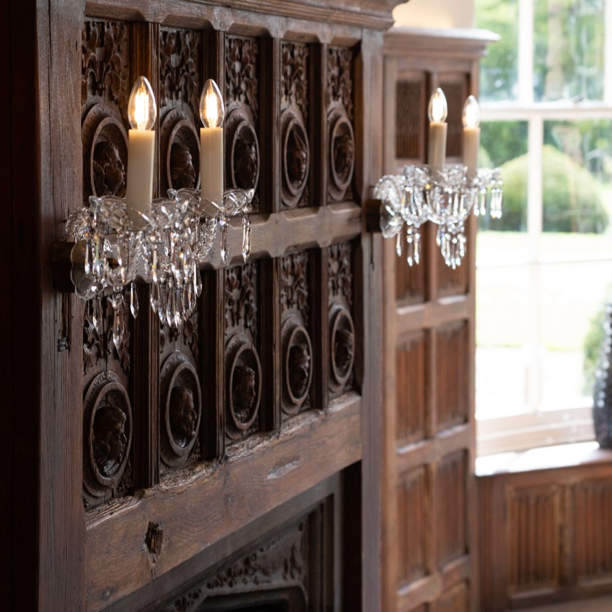 Georgian Belgravia Wall Lights Antique Brass