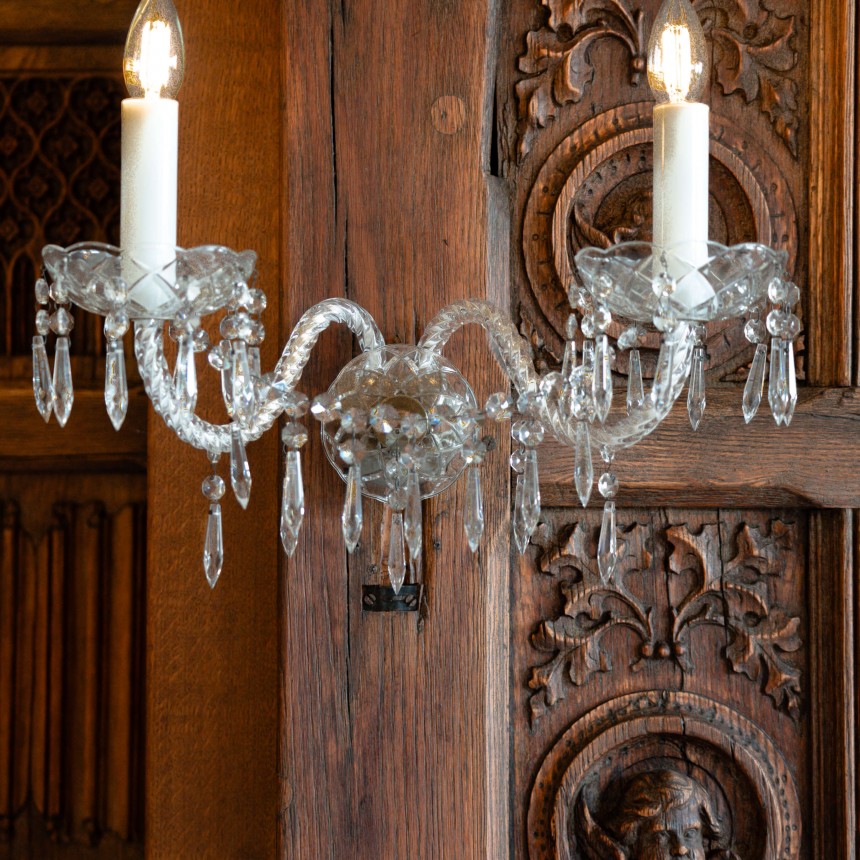 Georgian Belgravia Wall Lights Antique Brass