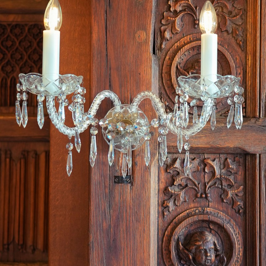 Georgian Belgravia Wall Lights Antique Brass