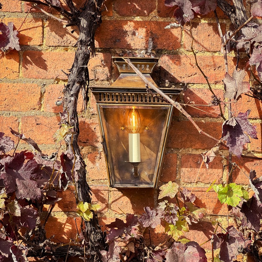 Pitville Outdooe Wall Lantern Small Antique Brass