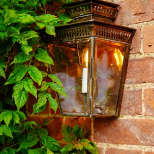 Pitville Wall Lantern Small Antique Brass