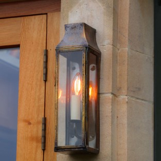 Montpellier Wall Lantern  Tall Antique Brass