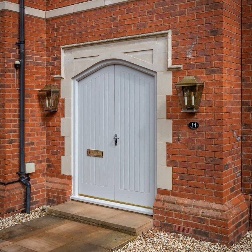 Kemble Overhead Lantern in Antique Brass