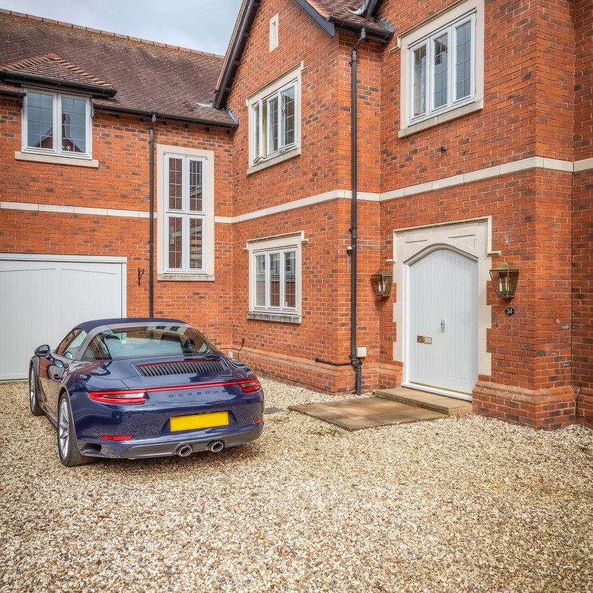 Kemble Overhead Lantern in Antique Brass