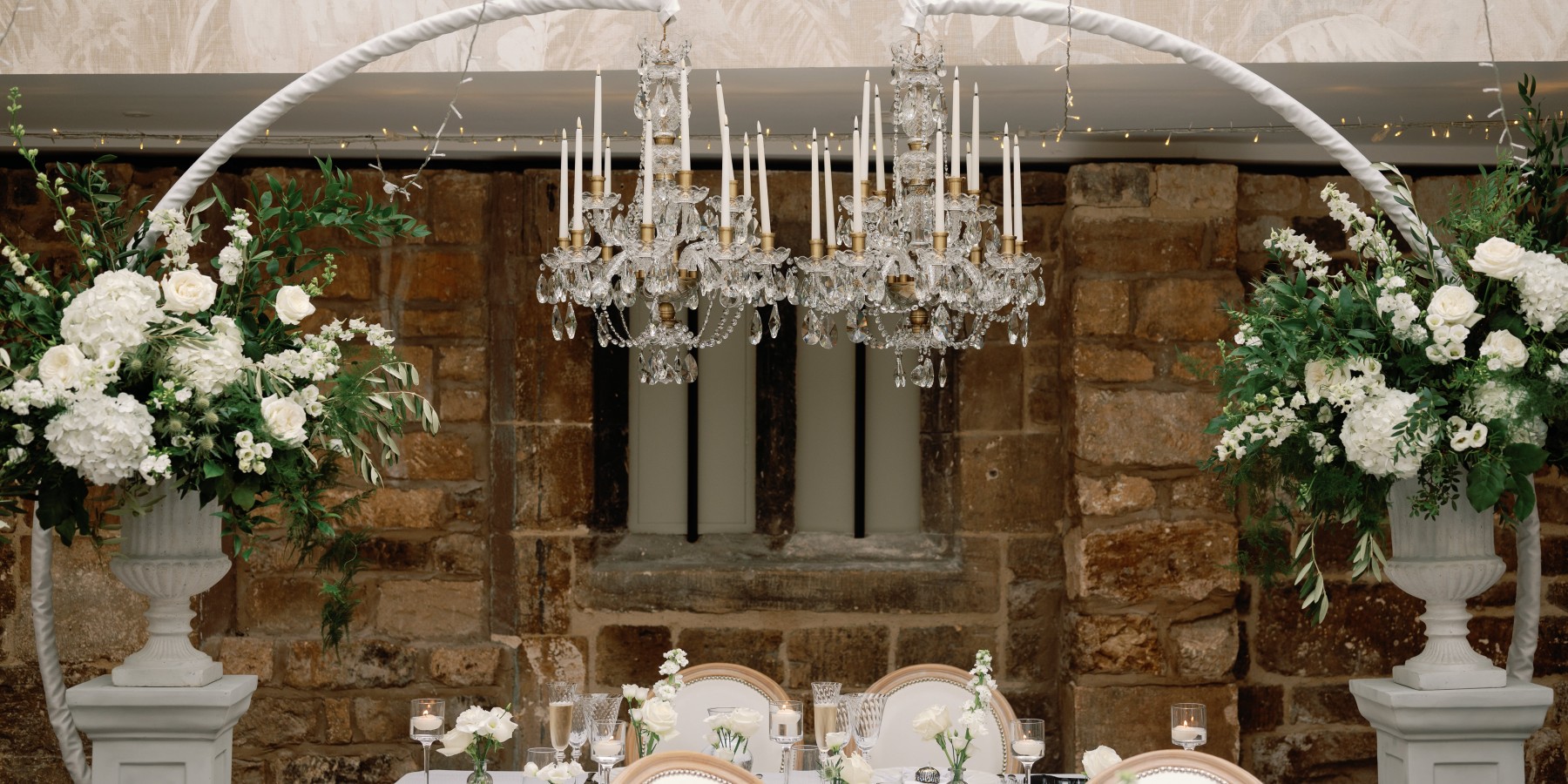 Balmoral Crystal Chandelier – Indoor & Outdoor Hire for Weddings and Special Occasions