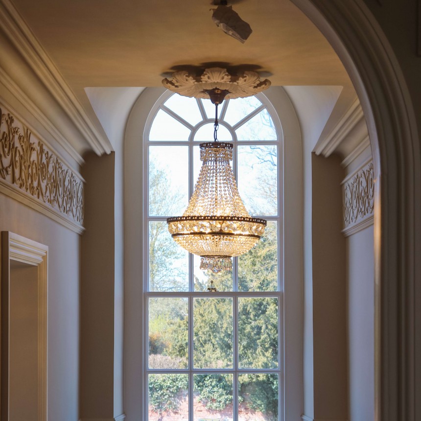 St Peter Ballon Chandelier Antique Brass