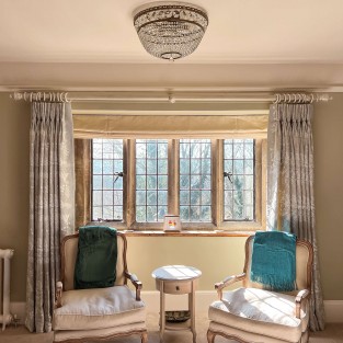 Luna Ceiling Chandelier 500x300mm Antique Brass