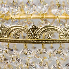 Malvern Crystal Ceiling Chandelier Gold