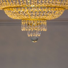 Malvern Crystal Ceiling Chandelier Gold