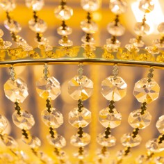 Malvern Crystal Ceiling Chandelier Gold