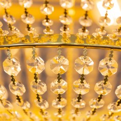 Malvern Crystal Ceiling Chandelier Gold