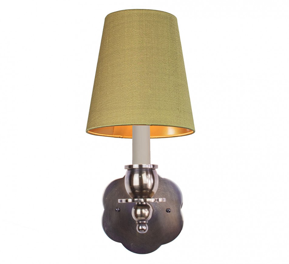 Blossom Brass Sconce with a shade