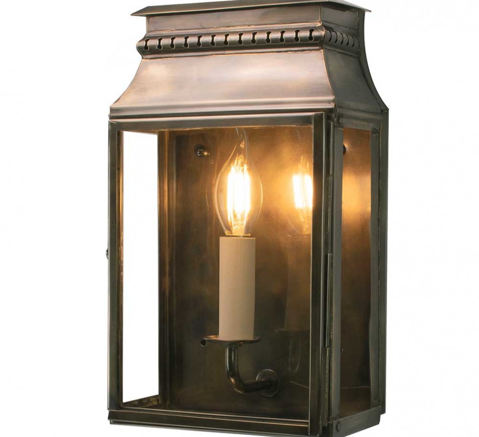Tivoli Wall Lantern Small  Antique Brass