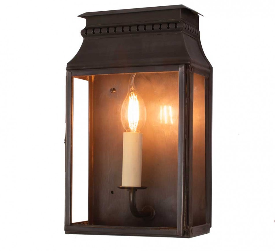Tivoli Wall Lantern Small  Dark Antique Brass