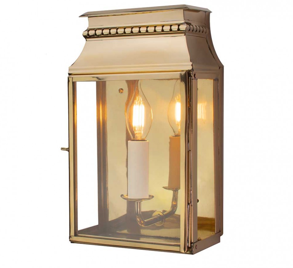 Tivoli Wall Lantern Small  Polished Brass Lacquered