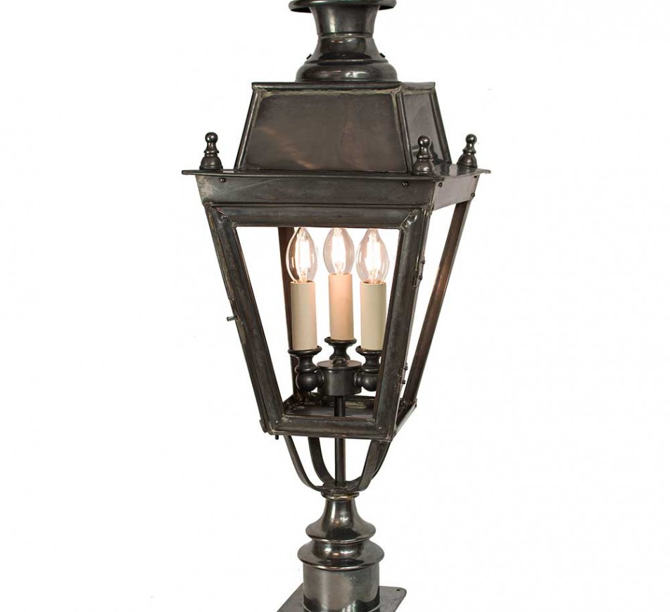 Battledown Post Lantern Head with 3 Lights